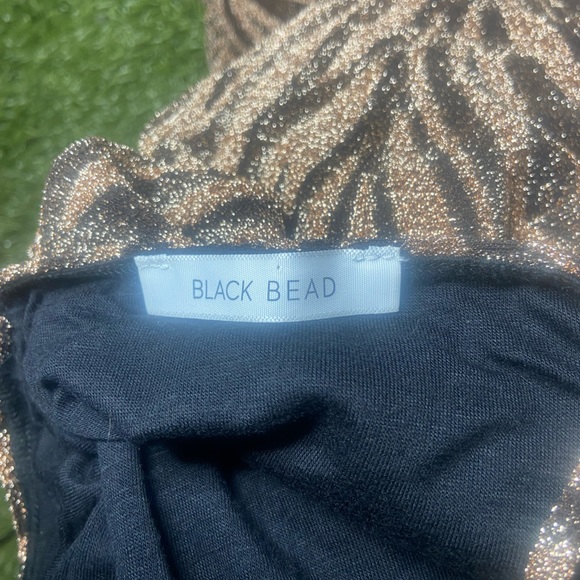 Black Bead Evening gown - Picture 4 of 5